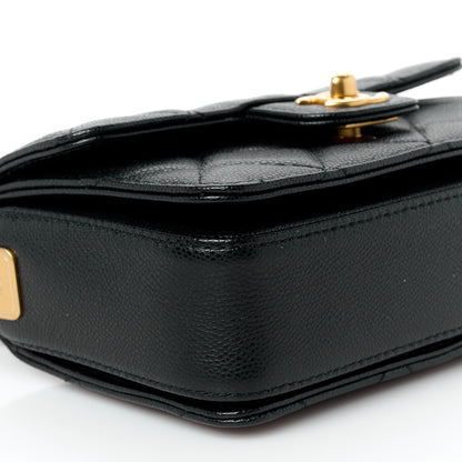 Chanel Caviar Quilted Mini Top Handle Flap Black 10 of 12