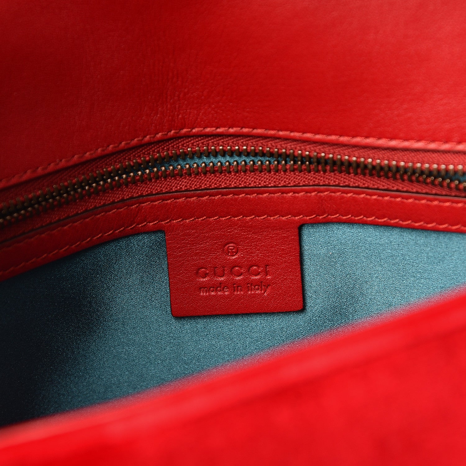 Gucci Velvet Matelasse Small GG Marmont Shoulder Bag Hibiscus Red 8 of 10