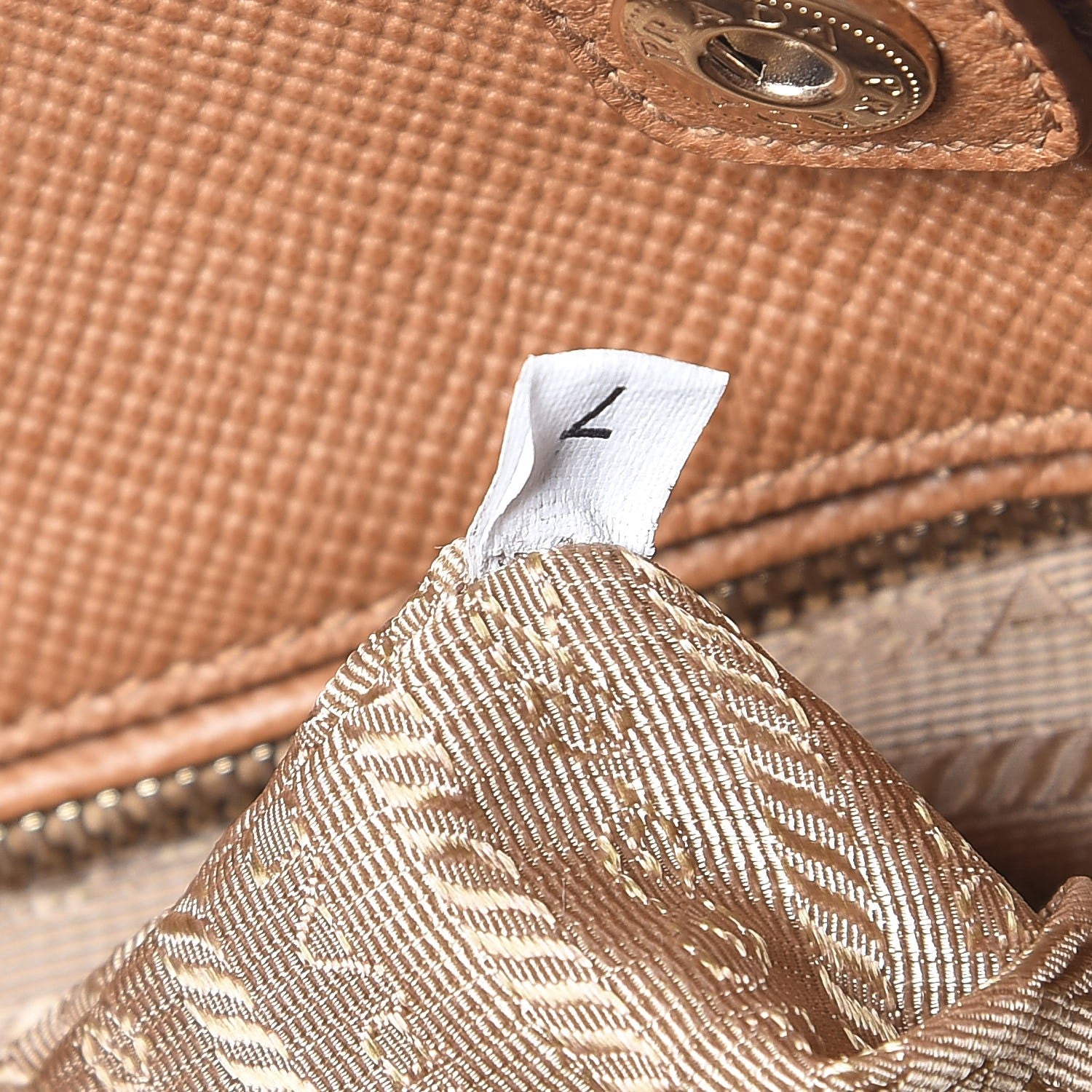 Prada Saffiano Cuir Open Promenade Tote Caramel 8 of 9