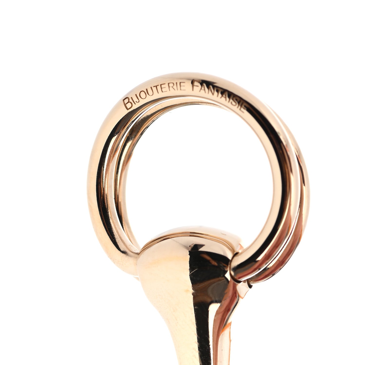Hermes Permabrass Mors Scarf Ring Gold 4 of 4