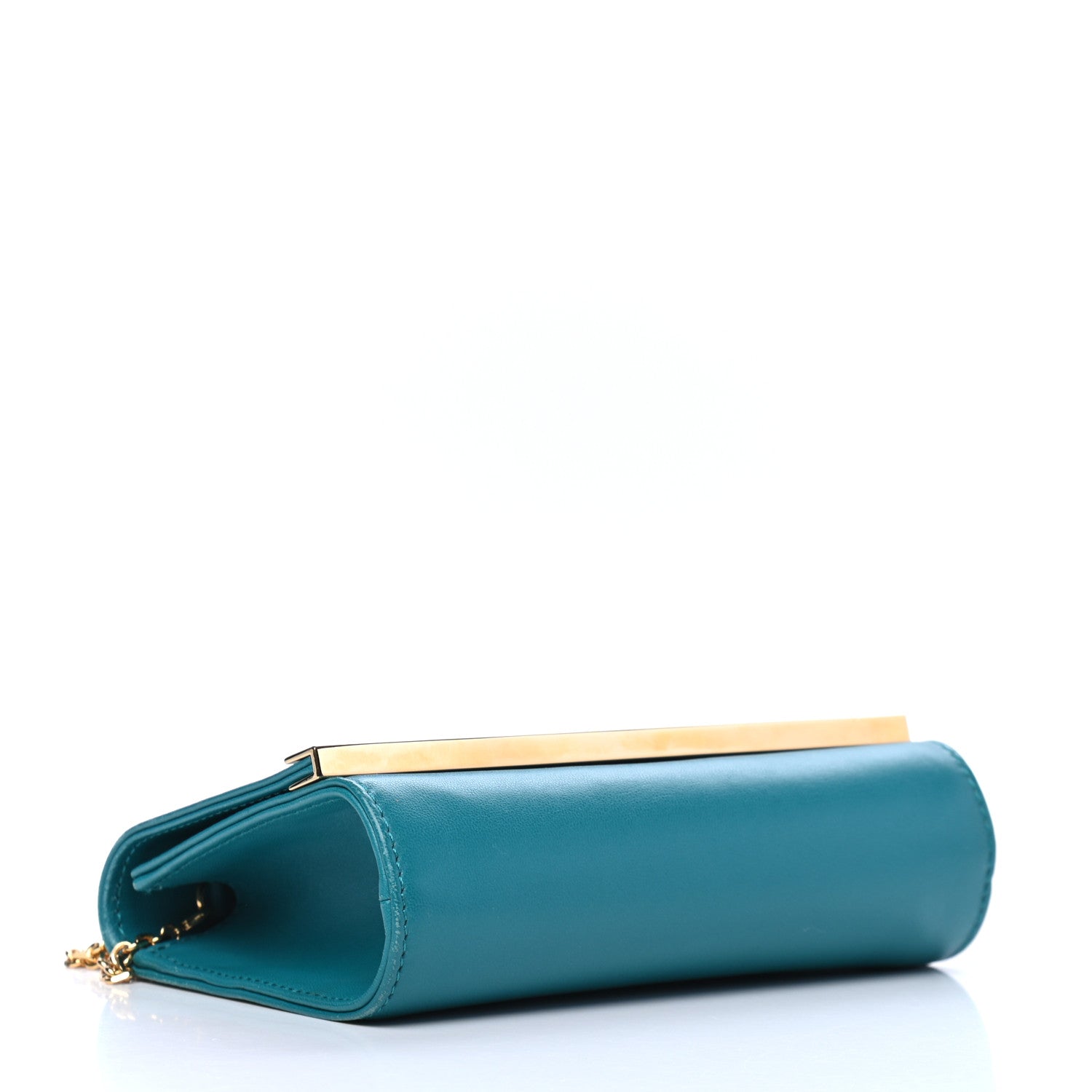 Fendi Shiny Nappa Mini Rush Clutch Lago 3 of 6