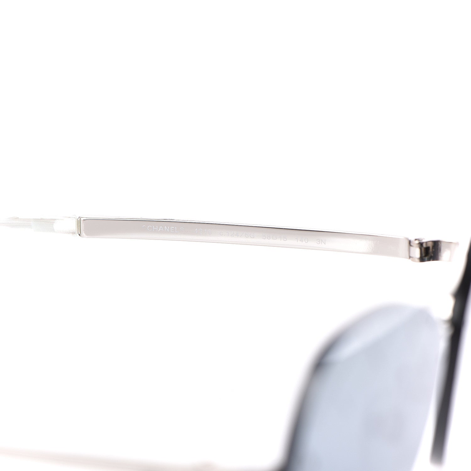Chanel Pilot Aviator Sunglasses 4218 Silver 5 of 6