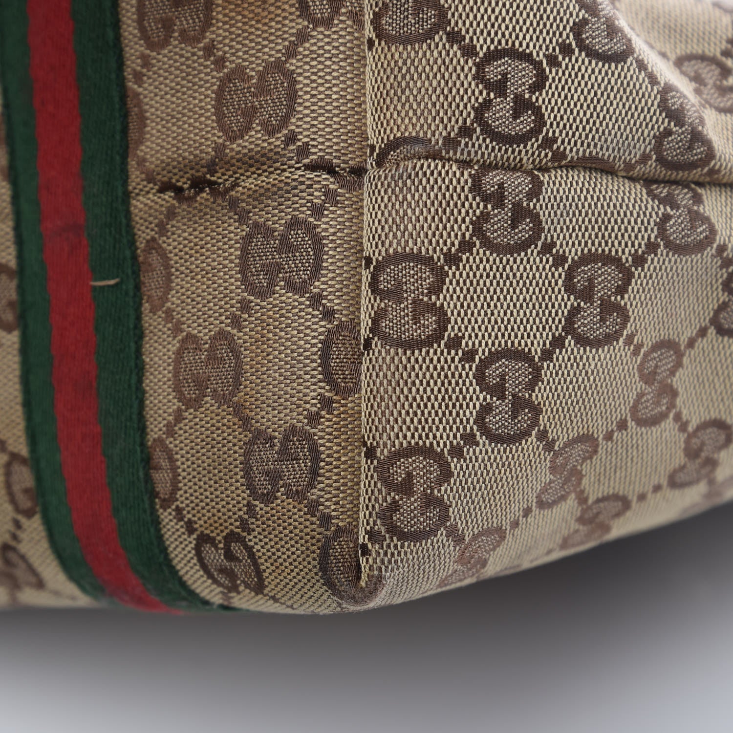 Gucci Monogram Medium Jolicoeur Tote Dark Brown 17 of 19