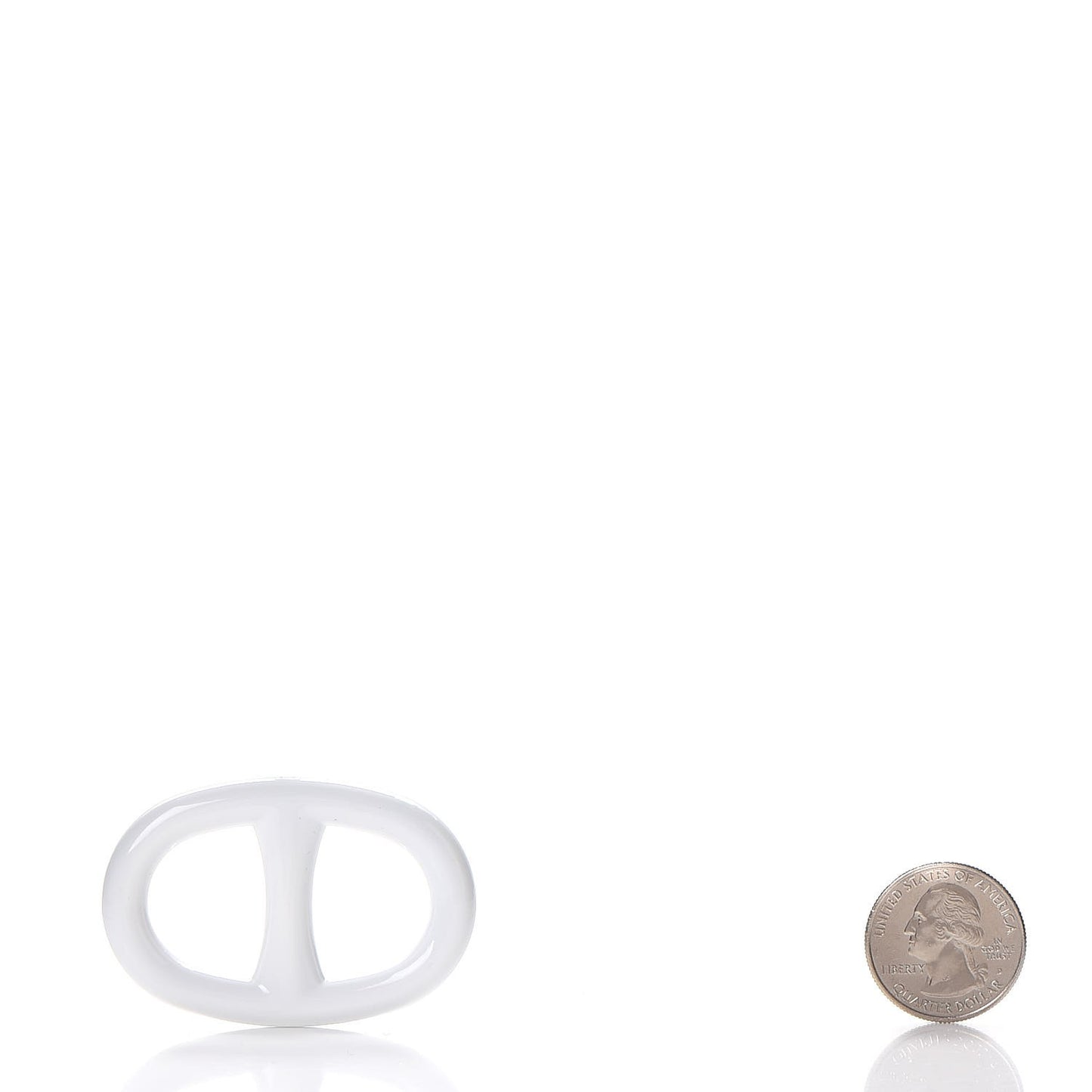 Lacquer Chaine D Ancre Scarf Ring White