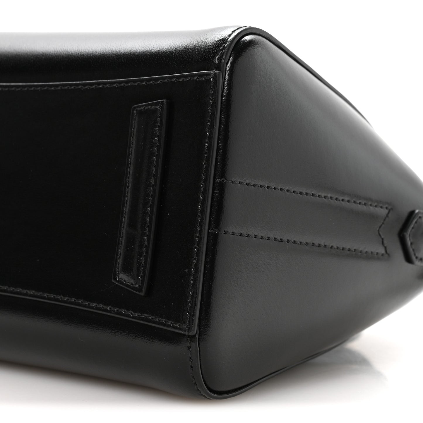 Shiny Lord Calfskin Mini Antigona Black