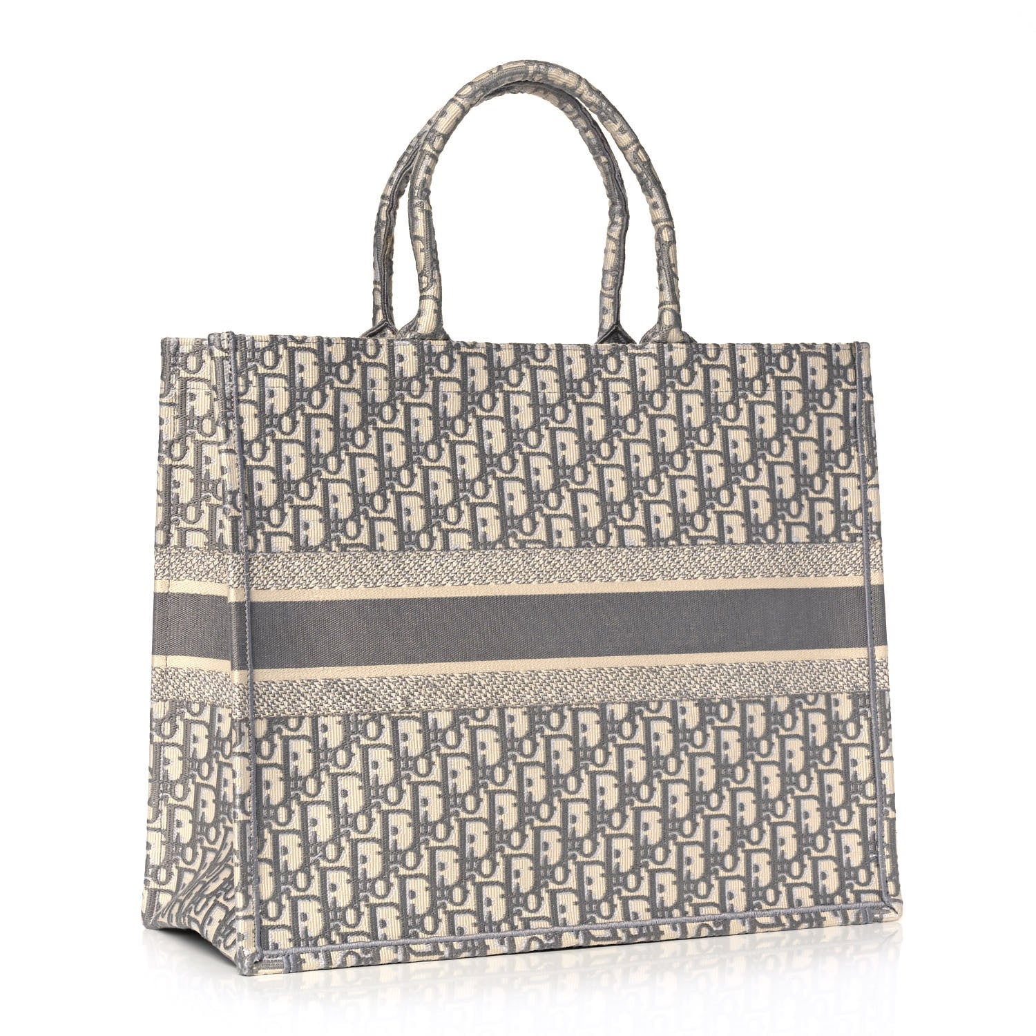 Christian Dior Oblique Large Book Tote Grey 3 of 14