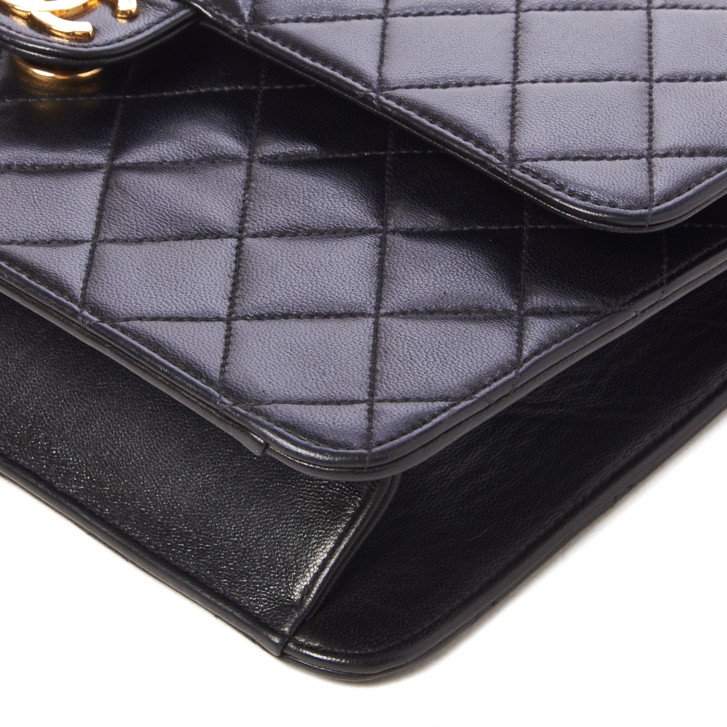 Chanel Lambskin Quilted Medium Single Flap Black 4 of 9