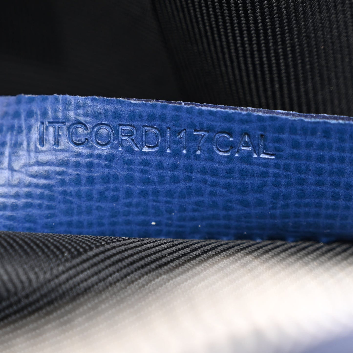 Textured Calfskin Barrow Briefcase Deep Blue
