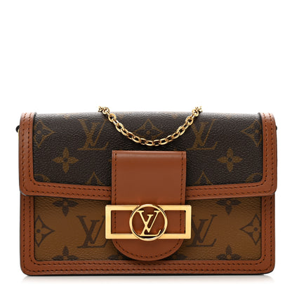Louis Vuitton Reverse Monogram Dauphine Chain Wallet 1 of 9