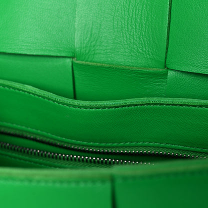 Bottega Veneta Lambskin Maxi Intrecciato Cassette Crossbody Bag Parakeet 11 of 13