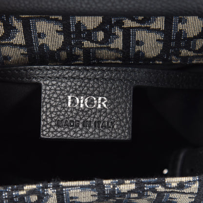 Christian Dior HOMME Oblique Calfskin Mens Mini Saddle Backpack Navy Blue 6 of 9