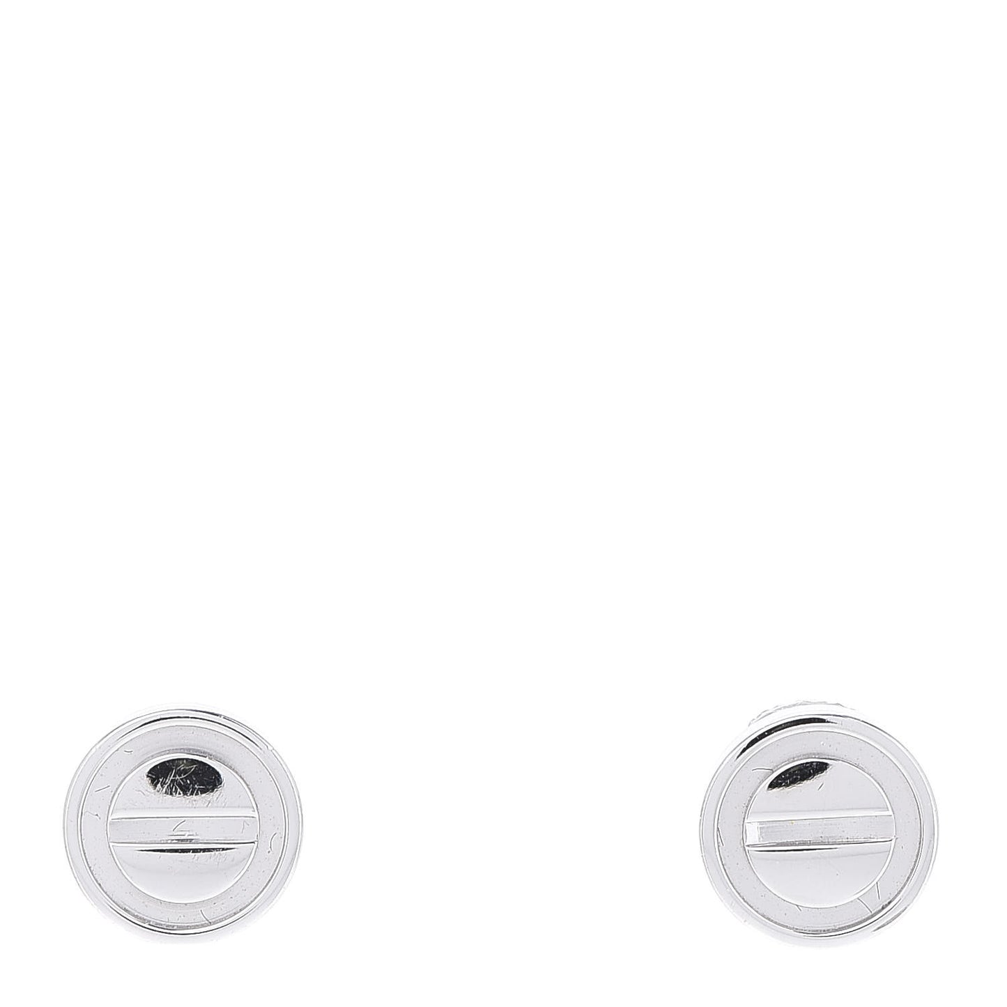 18K White Gold LOVE Earrings