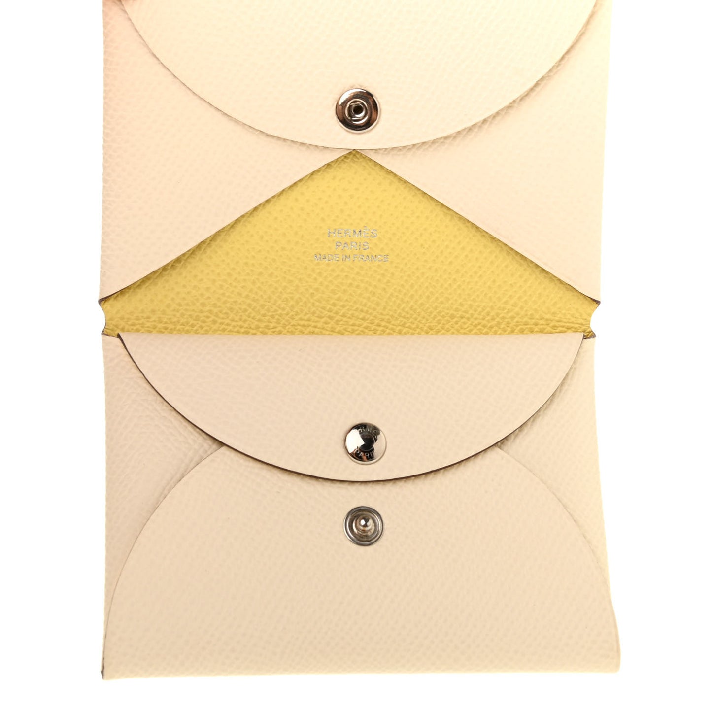Epsom Verso Calvi Duo Card Case Nata Jaune Poussin