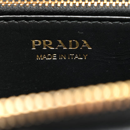 Prada Vitello Move Zip Around Wallet Black 7 of 10