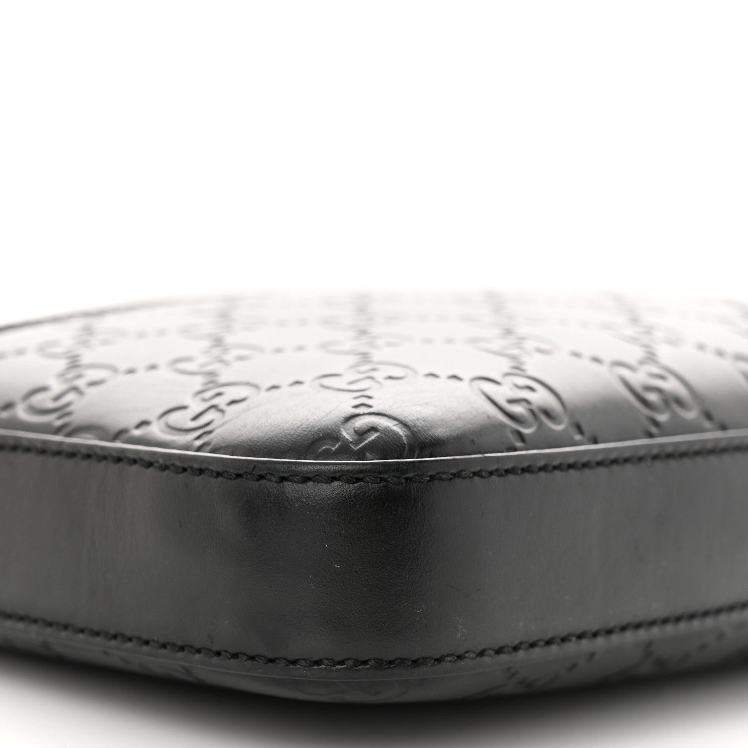 Gucci Guccissima Signature Small Messenger Bag Black 9 of 12