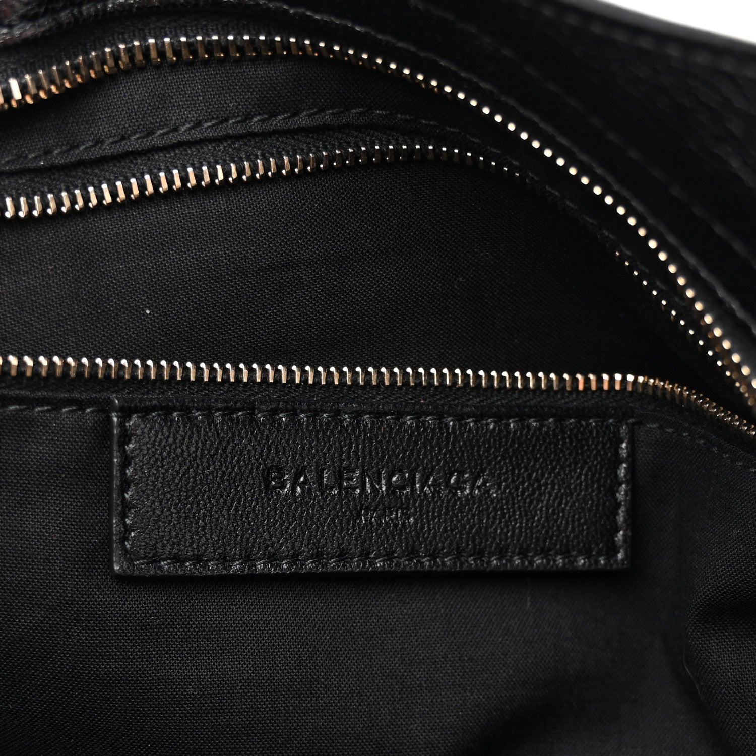 Balenciaga Chevre Gold Metallic Edge Hardware City Black Black 7 of 12