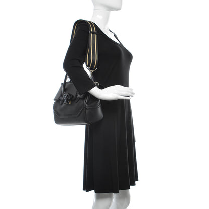 Versace Calfskin Medium Palazzo Empire Bag Black 2 of 14