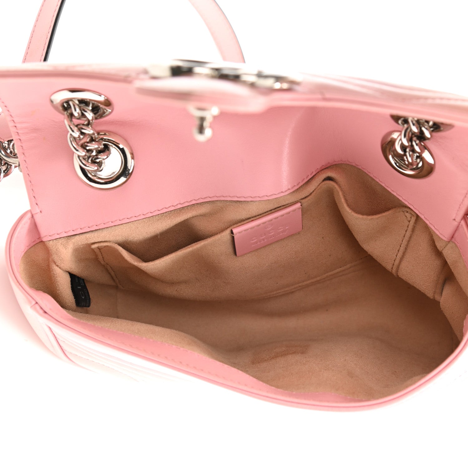 Gucci Calfskin Matelasse Mini GG Marmont Shoulder Bag Wild Rose 5 of 10