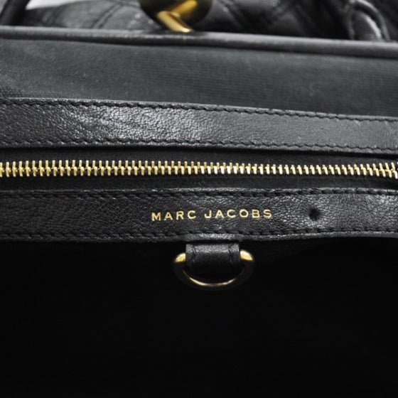 Quilted Leather Stam Black