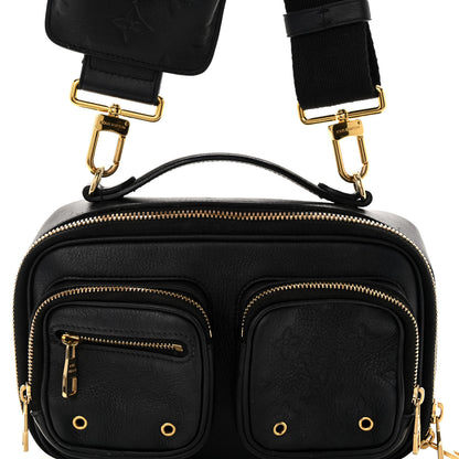Louis Vuitton Calfskin Monogram Embossed Utility Crossbody Black 7 of 16