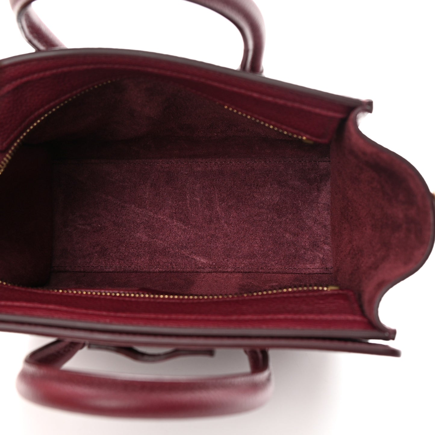 Drummed Calfskin Nano Luggage Acai