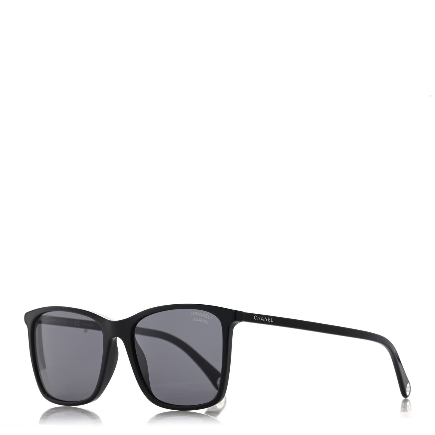 Acetate Polarized Square Sunglasses 5447 Black