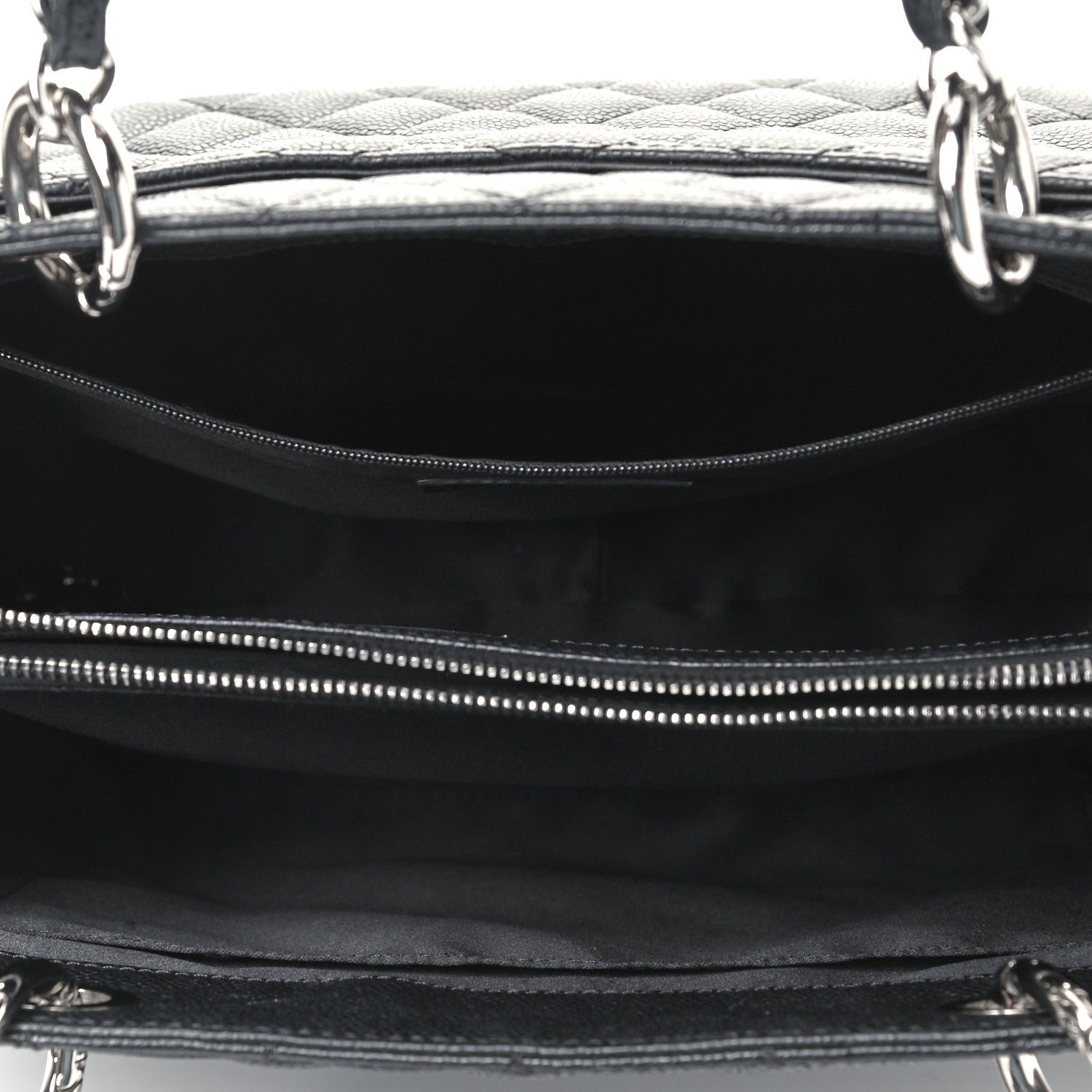 Chanel Caviar Quilted Grand Shopping Tote GST Black 5 of 9