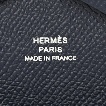 Hermes Epsom Calvi Duo Card Case Bleu Indigo 6 of 8