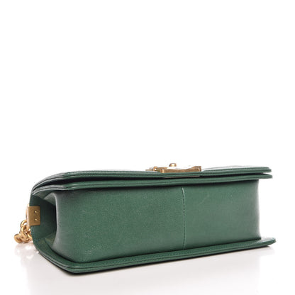 Chanel Caviar Quilted Medium Boy Flap Green 4 of 7