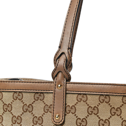 Gucci Monogram Medium Craft Tote Brown 34 of 40