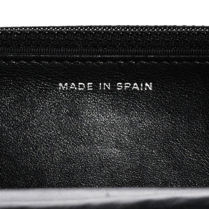 Chanel Striated Patent Wallet On Chain WOC Black 6 of 10