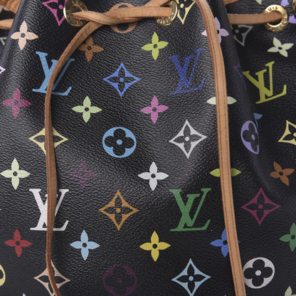 Louis Vuitton Monogram Multicolor Petit Noe Black 8 of 8