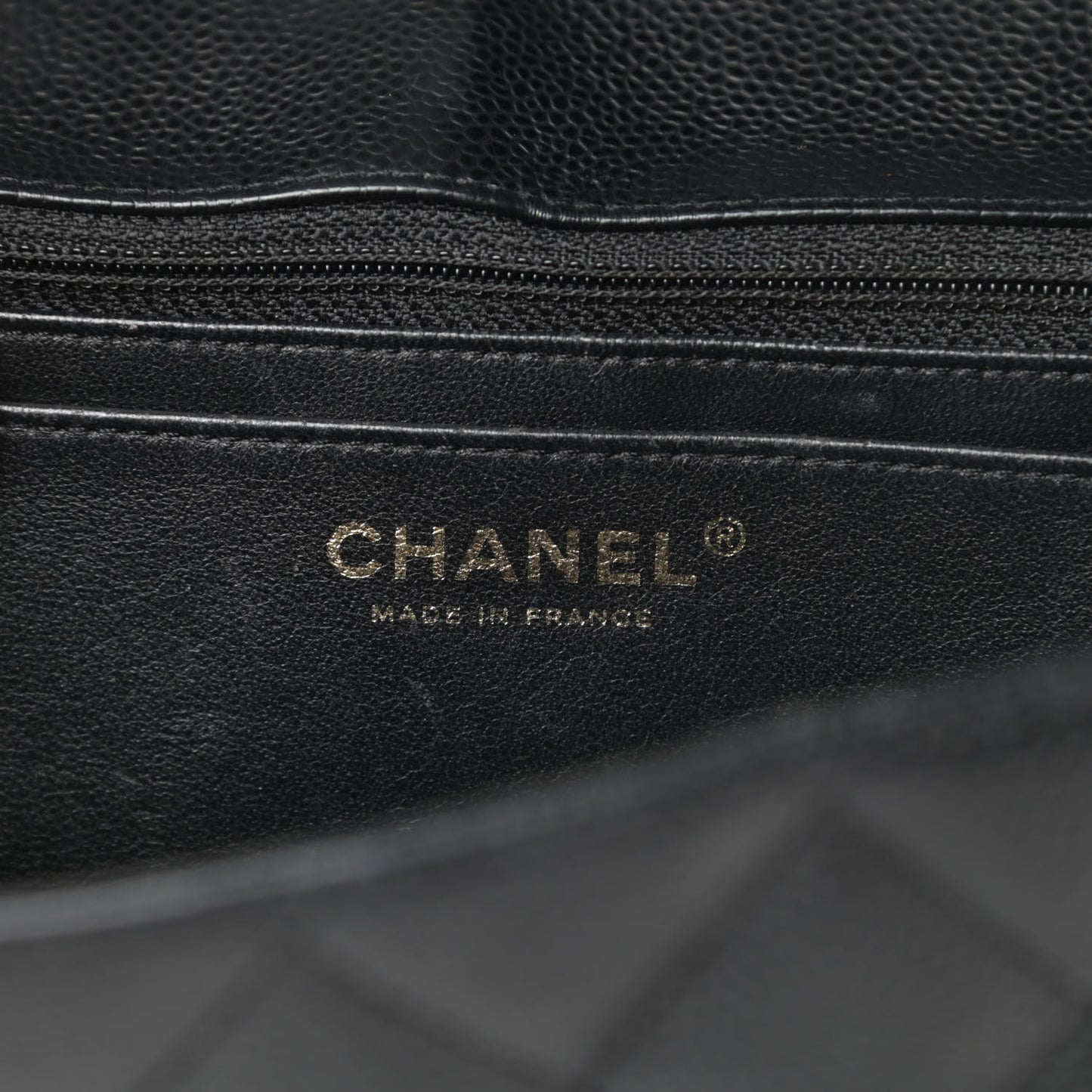 Caviar Quilted Jumbo Single Flap Black
