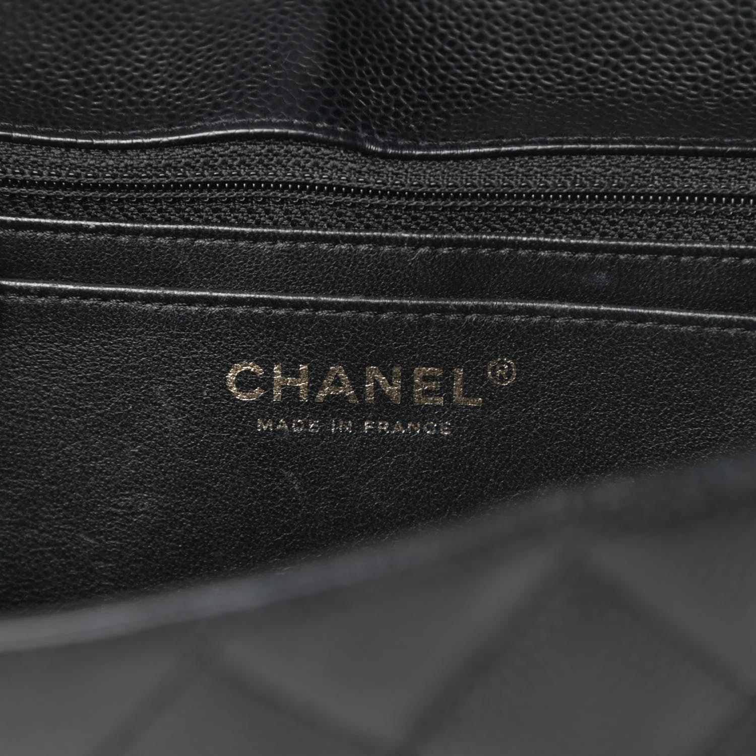 Chanel Caviar Quilted Jumbo Single Flap Black 6 of 17