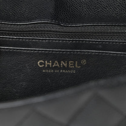 Chanel Caviar Quilted Jumbo Single Flap Black 6 of 17
