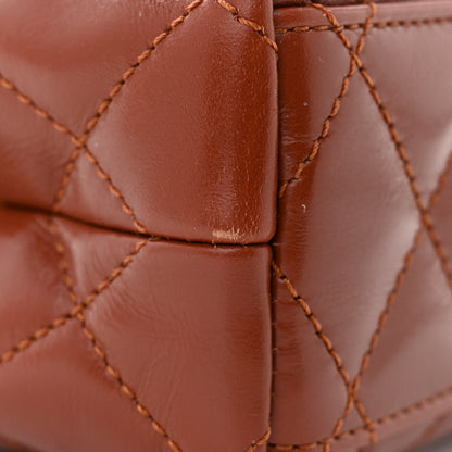 Chanel Shiny Aged Calfskin Quilted Nano Kelly Shopper Brown 11 of 11