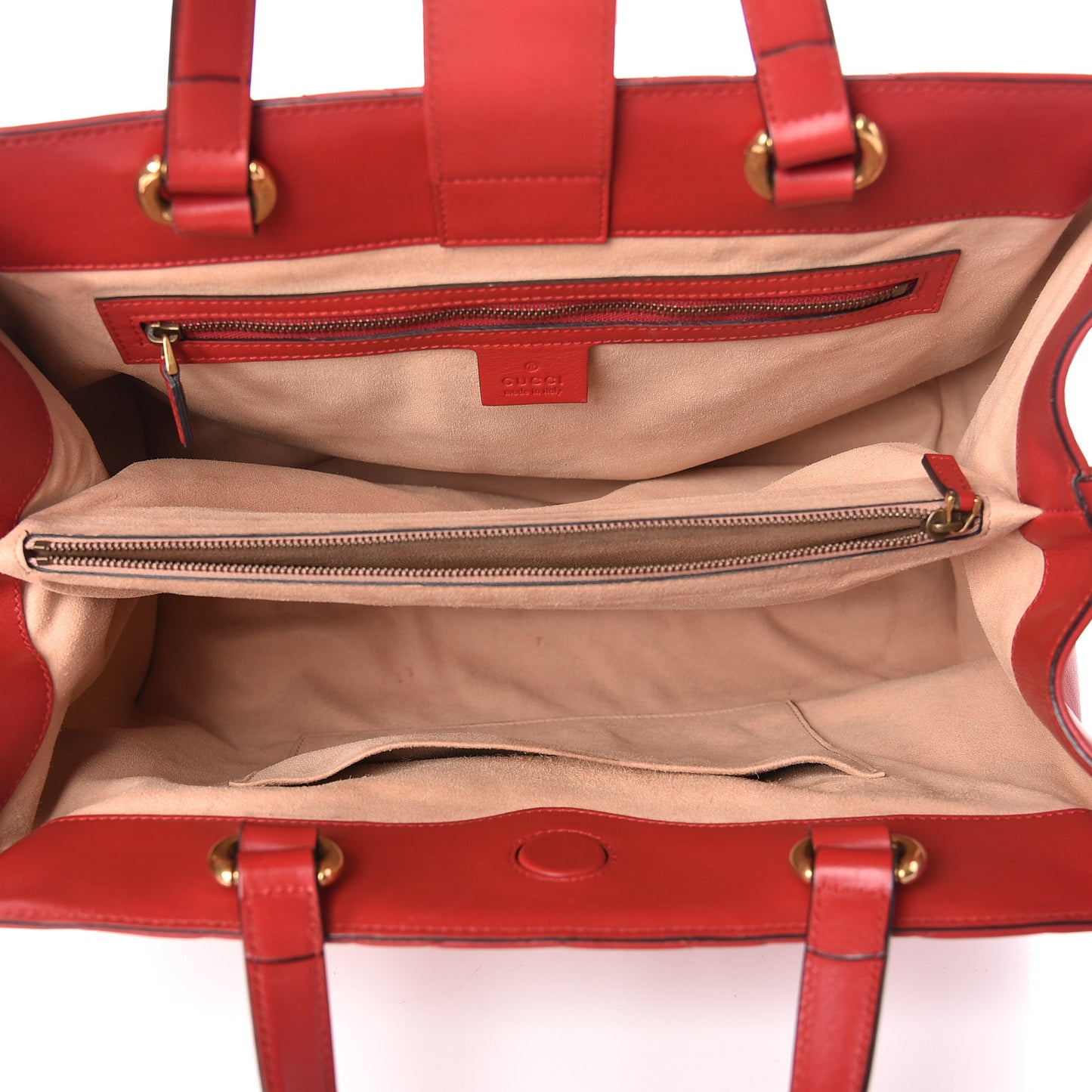 Calfskin Matelasse Medium GG Marmont Tote Hibiscus Red