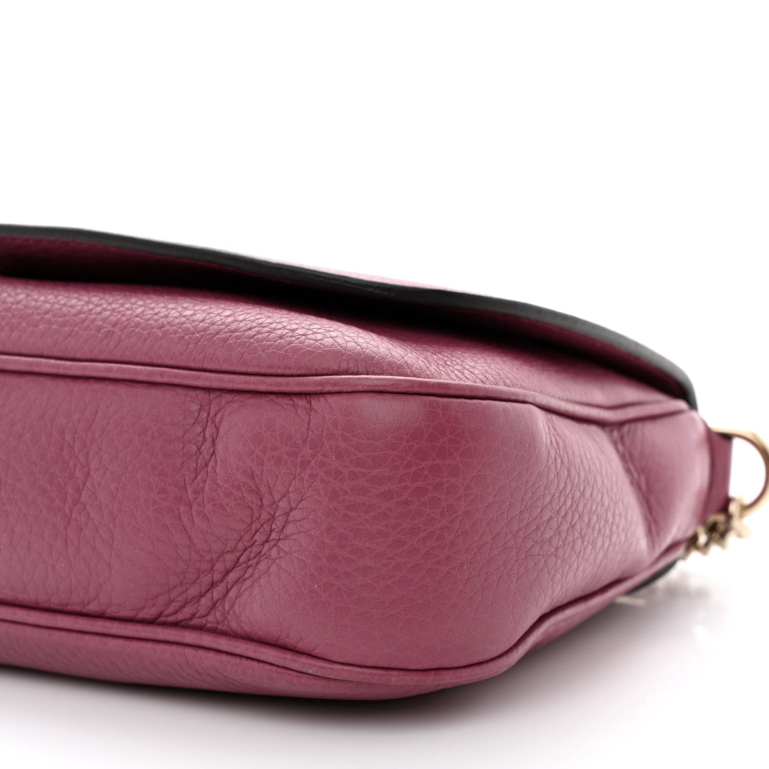 Gucci Pebbled Calfskin Medium Soho Flap Crossbody Peonia Flower 10 of 11