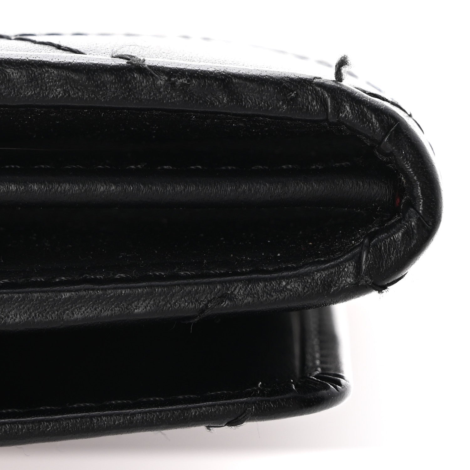 Chanel Calfskin Quilted Cambon Gusset Flap Wallet Black 15 of 18
