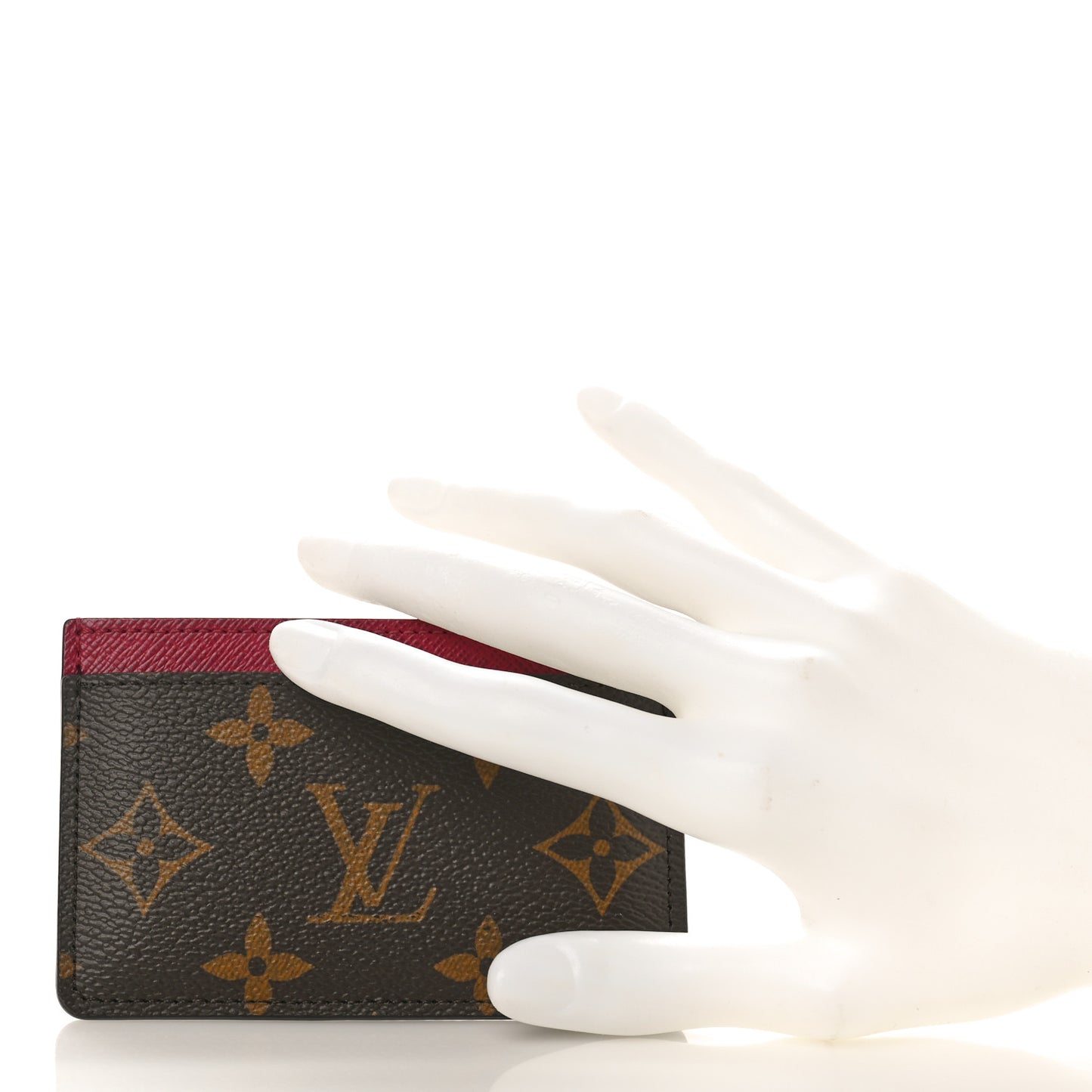 Monogram Card Holder Fuchsia