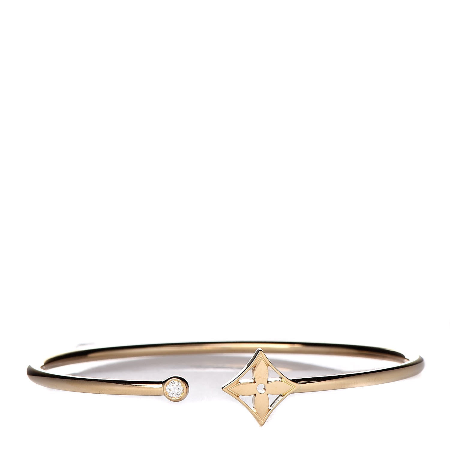 Louis Vuitton 18K Yellow Gold Diamond Idylle Blossom Twist Bracelet 1 of 5