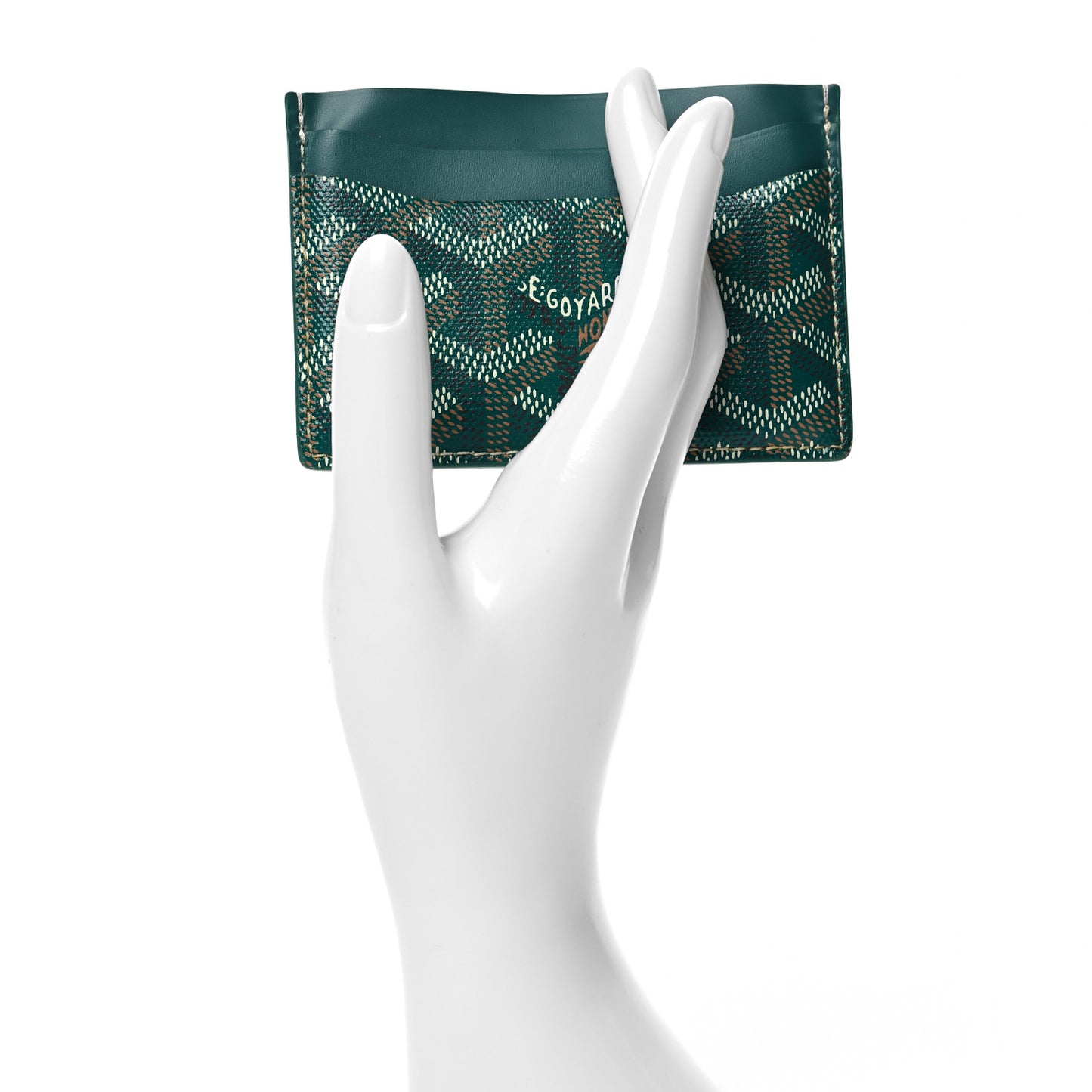 Goyardine Saint Sulpice Card Holder Green