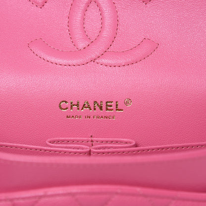 Chanel Caviar Quilted Medium Double Flap Pink 6 of 11