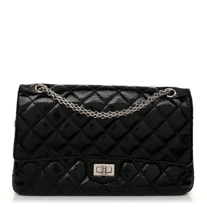 Chanel Distressed Patent Quilted 2.55 Reissue 226 Flap Black 1 of 10
