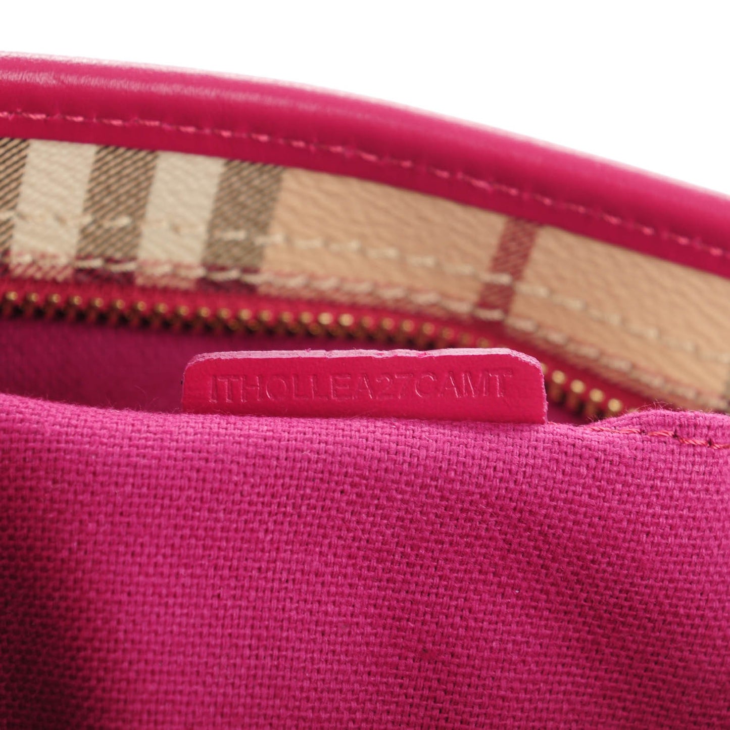 Haymarket Check Medium Regent Tote Dark Pink