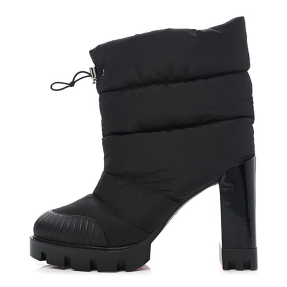 Christian Louboutin Fabric Oriona Lug 100 Boots 40 Black 1 of 7