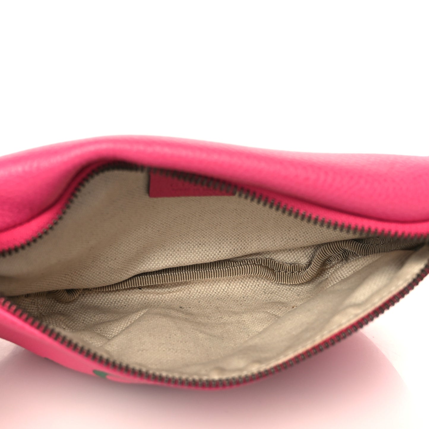 Grained Calfskin Small Logo Belt Bag Box Pink Green