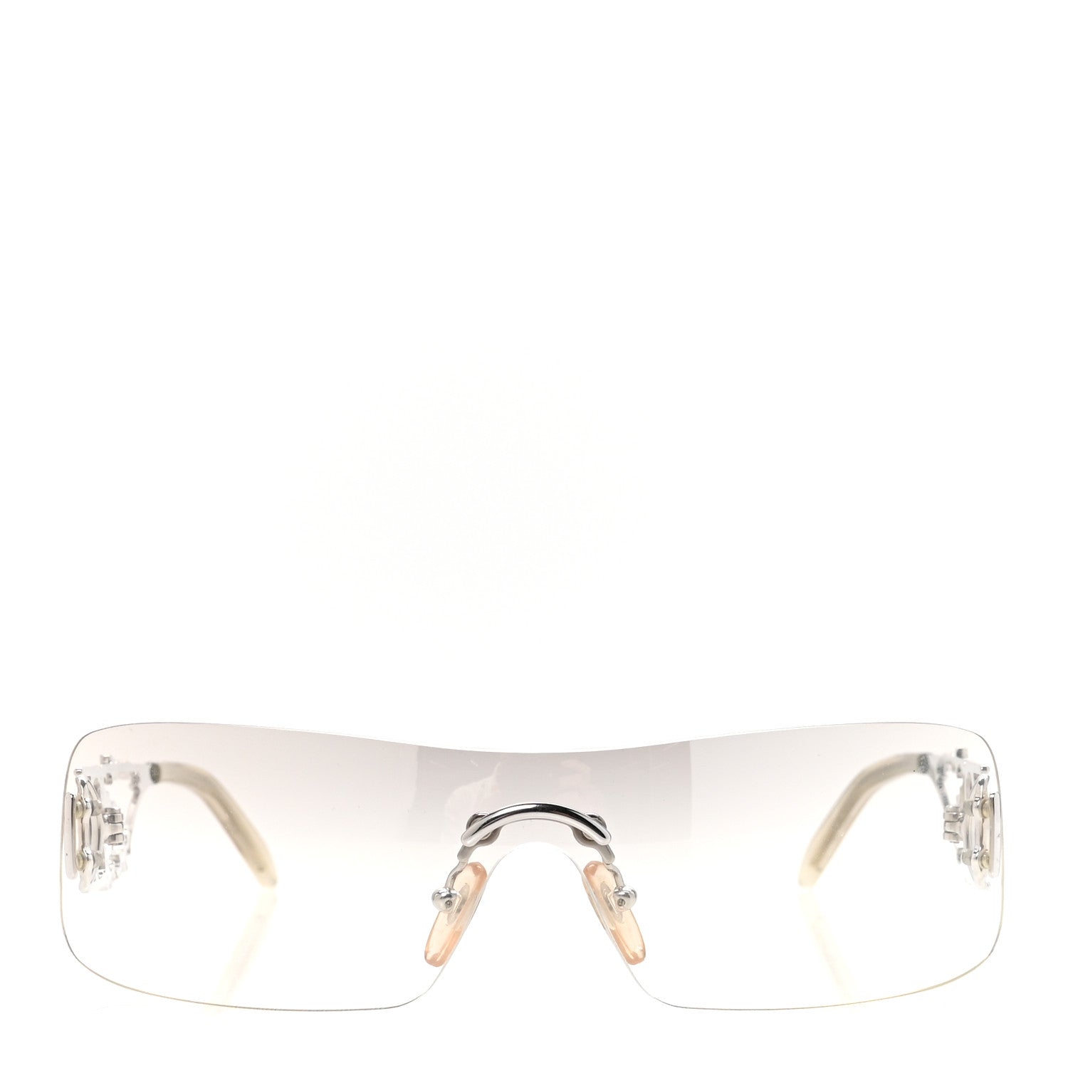 Christian Dior Metal Crystal DiorFire Sunglasses Silver 2 of 6