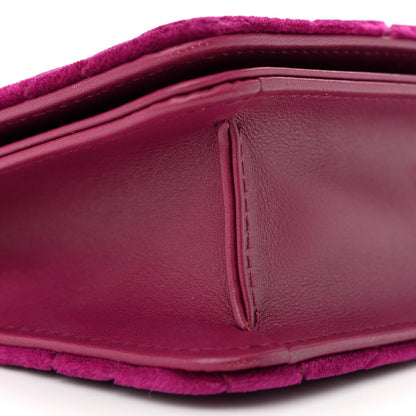 Gucci Velvet Matelasse GG Marmont Mini Bag Fuchsia Violet Cyclamen 9 of 11