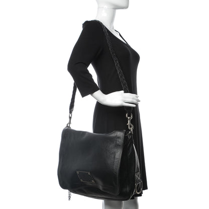 Gucci Calfskin Messenger Bag Black 2 of 10
